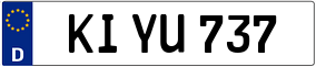 Trailer License Plate